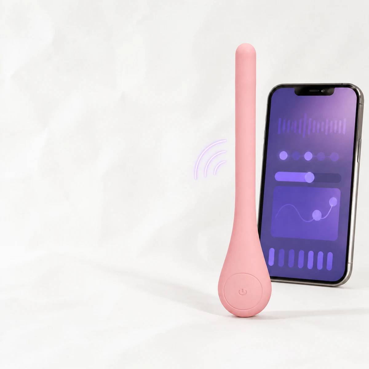 SERA personal massager with onboard and app-enabled controls