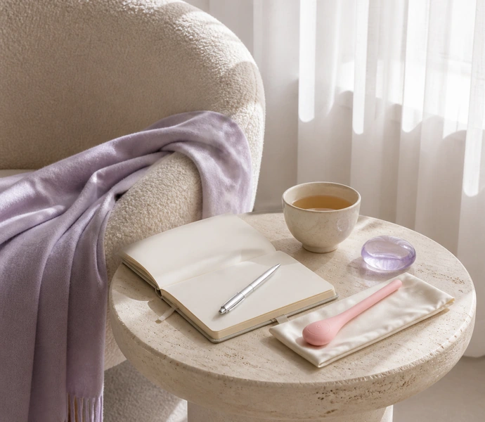 A quiet personal wellness ritual with Eve’s Whisper