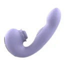 Purple Embrace 4-in-1 suction vibrator on a white background